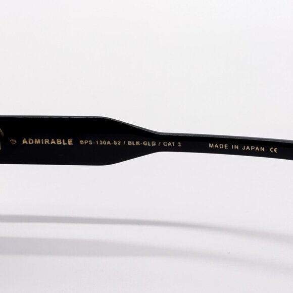 NEW BALMAIN ADMIRABLE BPS-130A UNISEX BLACK/GOLD SUNGLASSES BALMAIN - Picture 13 of 14